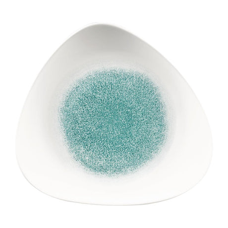 Churchill Studio Prints Raku Triangle Plates Jade Green 311mm (6 Pack)