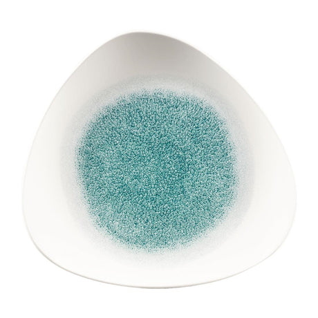 Churchill Studio Prints Raku Triangle Plates Jade Green 265mm (12 Pack)