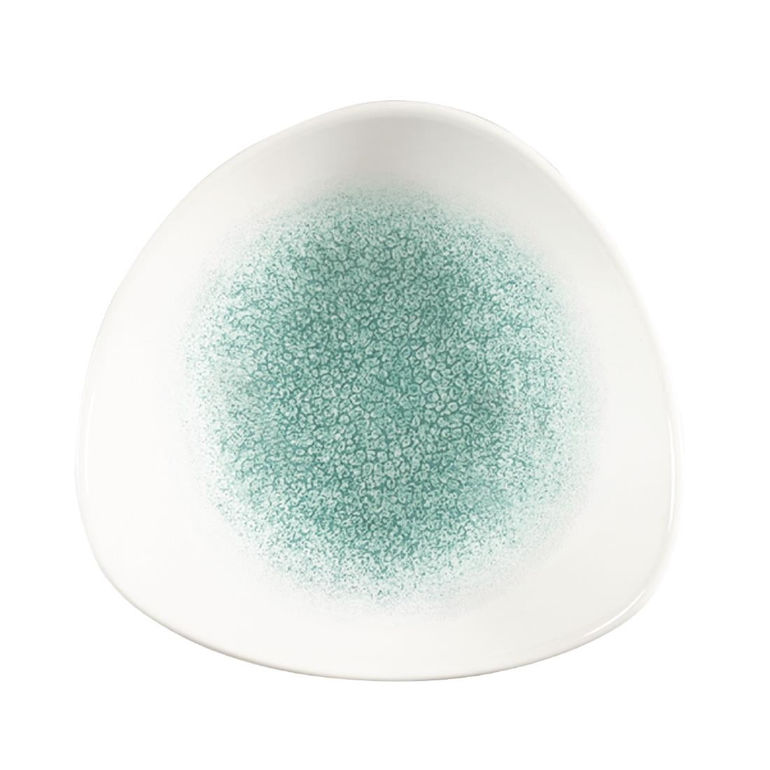 Churchill Studio Prints Raku Triangle Bowls Jade Green 185mm 370ml (12 Pack)