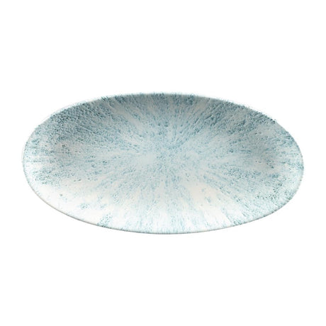 Churchill Studio Prints Stone Chefs Plates Aquamarine 299 x 150mm (12 Pack)