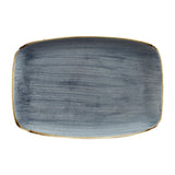 Churchill Stonecast No. 9 Oblong Chefs Plates 355 x 245mm Blueberry (6 Pack)