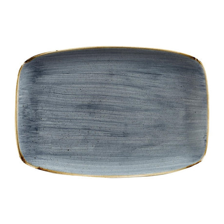 Churchill Stonecast No. 9 Oblong Chefs Plates 355 x 245mm Blueberry (6 Pack)
