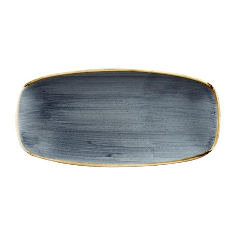 Churchill Stonecast No. 2 Oblong Chefs Plates 269 x 127mm Blueberry (12 Pack)