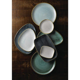 Churchill Stonecast Triangular Chefs Plates Blueberry 365 x 250mm (6 Pack)