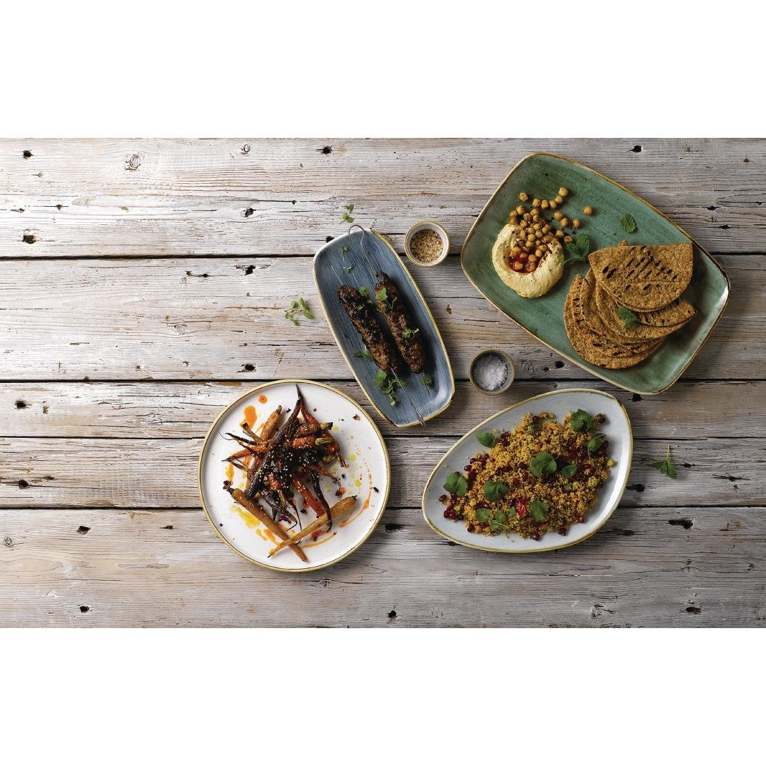 Churchill Stonecast Walled Chefs Plates Barley White 210mm (6 Pack)