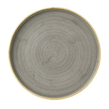 Churchill Stonecast Walled Chefs Plates Peppercorn Grey 260mm (6 Pack)