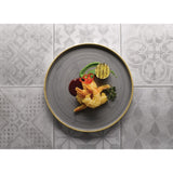 Churchill Stonecast Walled Chefs Plates Peppercorn Grey 210mm (6 Pack)
