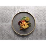 Churchill Stonecast Walled Chefs Plates Peppercorn Grey 260mm (6 Pack)
