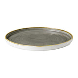 Churchill Stonecast Walled Chefs Plates Peppercorn Grey 210mm (6 Pack)