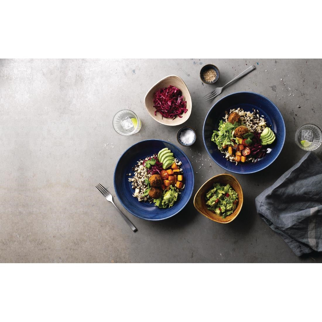 Churchill Stonecast Patina Coupe Bowls Cobalt 248mm (12 Pack)