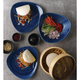 Churchill Stonecast Patina Triangular Bowls Cobalt 235mm (12 Pack)