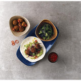 Churchill Stonecast Patina No. 3 Chefs Plates Cobalt 298 x 153mm (12 Pack)