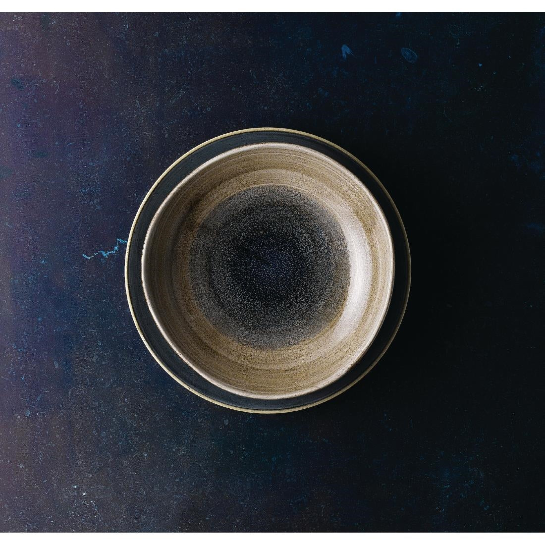 Churchill Stonecast Aqueous Organic Round Bowls Bayou Taupe 253mm (12 Pack)