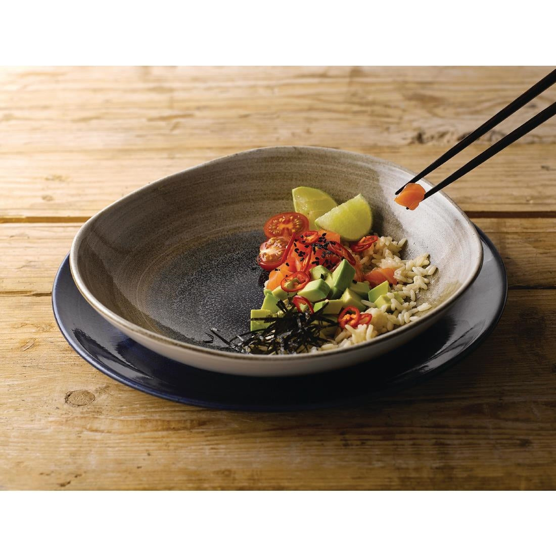 Churchill Stonecast Aqueous Organic Round Bowls Bayou Taupe 253mm (12 Pack)