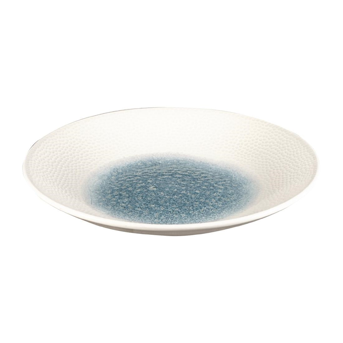 Churchill Isla Centre Print Deep Coupe Plates Topaz Blue 281mm (12 Pack)