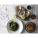 Churchill Bamboo Centre Print Deep Coupe Plates Quartz Black 255mm (12 Pack)