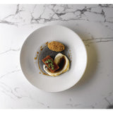 Churchill Bamboo Centre Print Deep Coupe Plates Quartz Black 255mm (12 Pack)