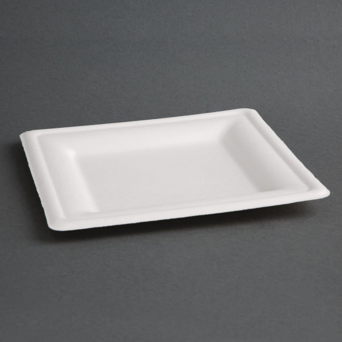 Fiesta Compostable Bagasse Square Plates 204mm (50 Pack)