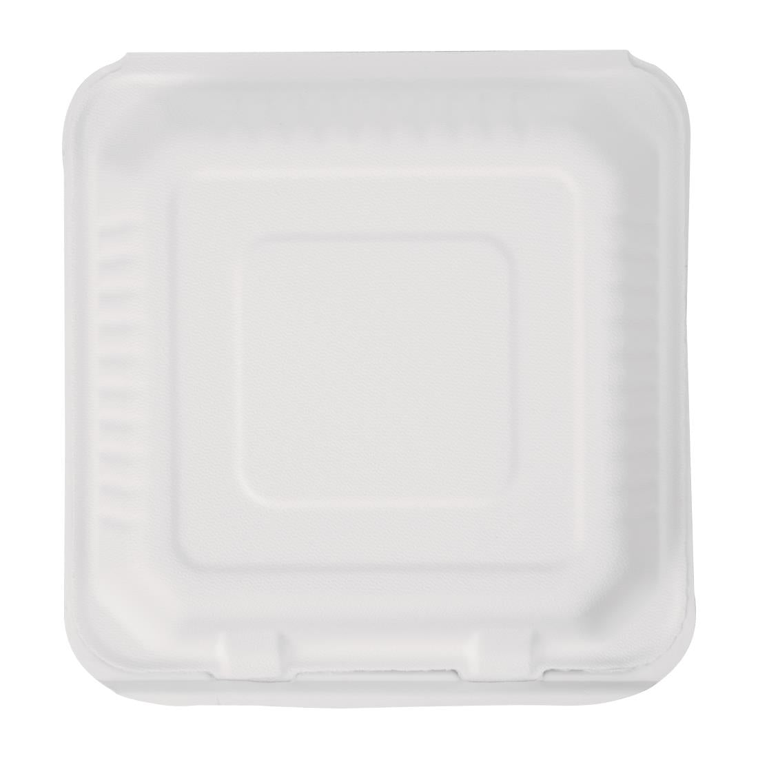 Fiesta Compostable Bagasse Hinged Food Containers 223mm (200 Pack)