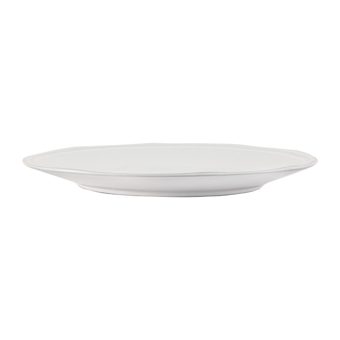 Olympia Raw Recycled Clay Coupe Plates White 220mm (6 Pack)