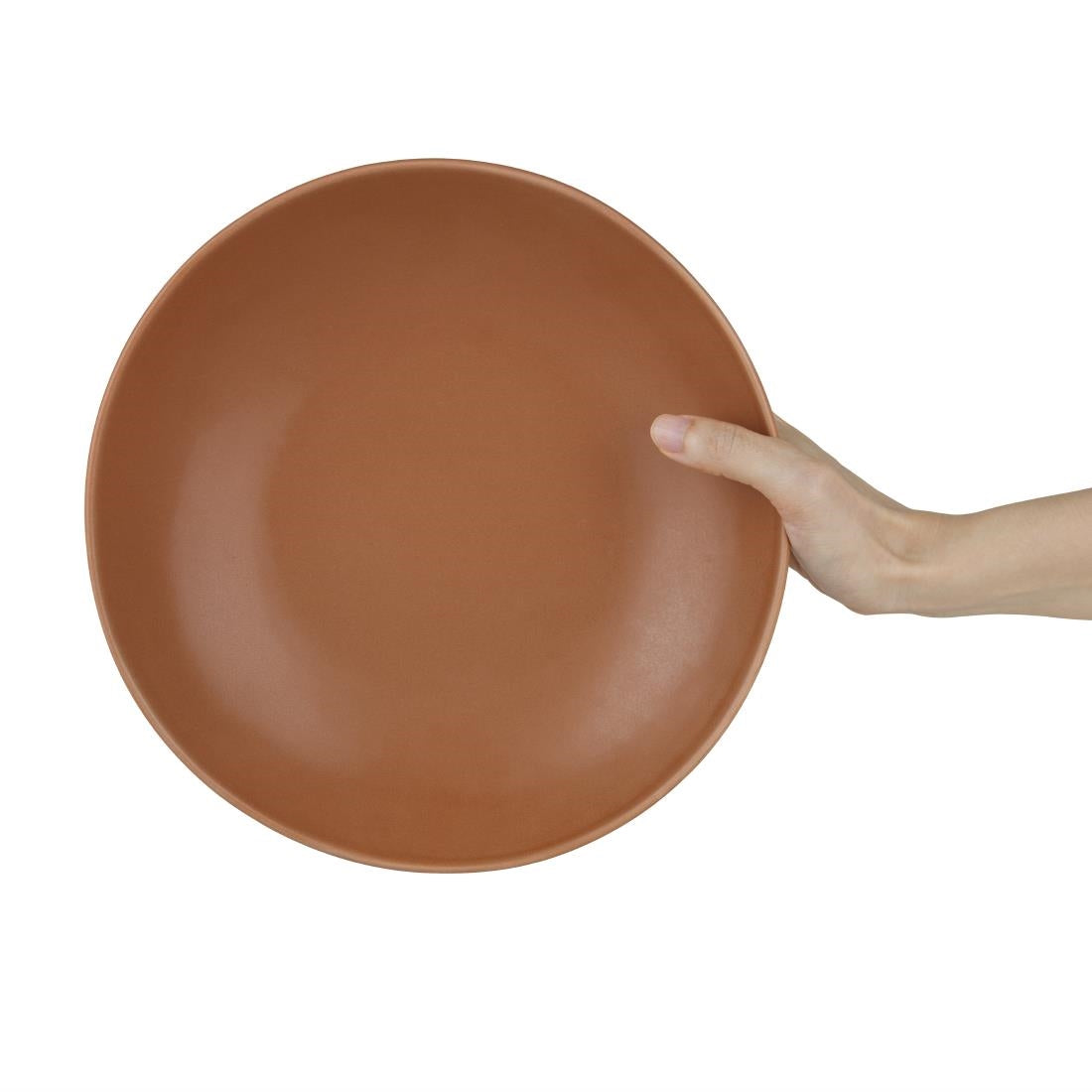 Olympia Build-a-Bowls Flat Bowls Cantaloupe 250mm (4 Pack)