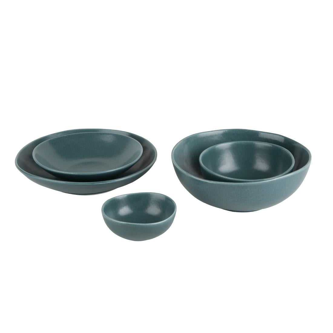 Olympia Build-a-Bowl Deep Bowls Blue 110mm (12 Pack)