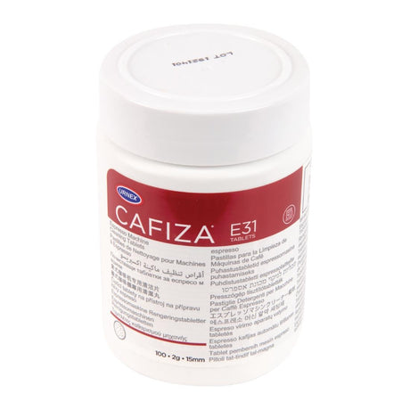 Urnex Cafiza E31 Espresso Machine Cleaner Tablets 2g (100 Pack)