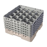 Cambro Camrack Beige 20 Compartments Max Glass Height 257mm