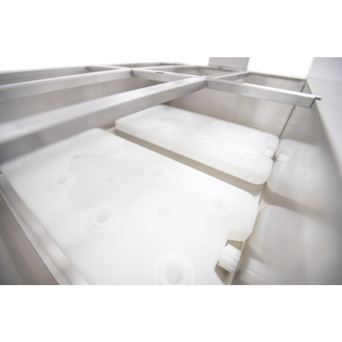 Parry Flexi-Serve Ambient Cupboard with Chilled Well & LED Illuminated Gantry FS-AW2Pack
