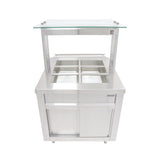 Parry Flexi-Serve Ambient Cupboard with Chilled Well & LED Illuminated Gantry FS-AW2Pack