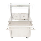 Parry Hot Cupboard with Dry Bain Marie Top and Quartz Heated Gantry FS-HB2PACK
