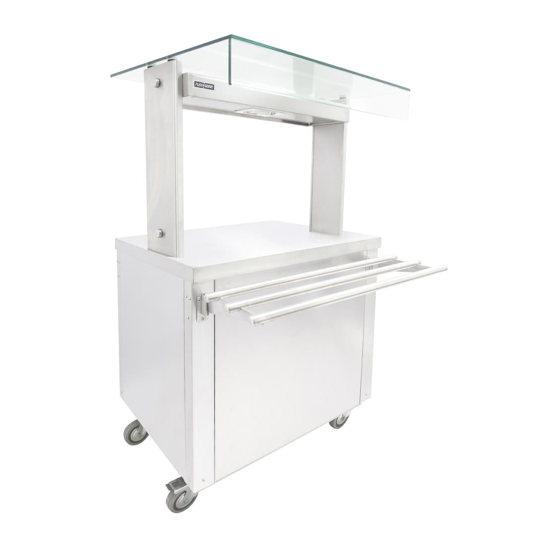 Parry Flexi-Serve Ambient Cupboard with Plain Top & LED Illuminated Gantry FS-A2Pack