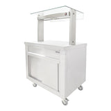 Parry Flexi-Serve Ambient Cupboard with Plain Top & LED Illuminated Gantry FS-A2Pack