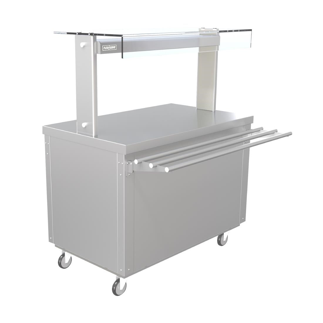 Parry Flexi-Serve Ambient Cupboard with Plain Top & LED Illuminated Gantry FS-A3Pack