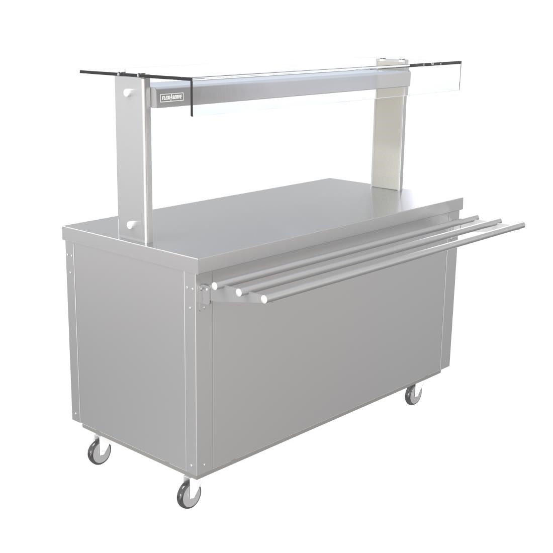 Parry Flexi-Serve Ambient Cupboard with Plain Top & LED Illuminated Gantry FS-A4Pack
