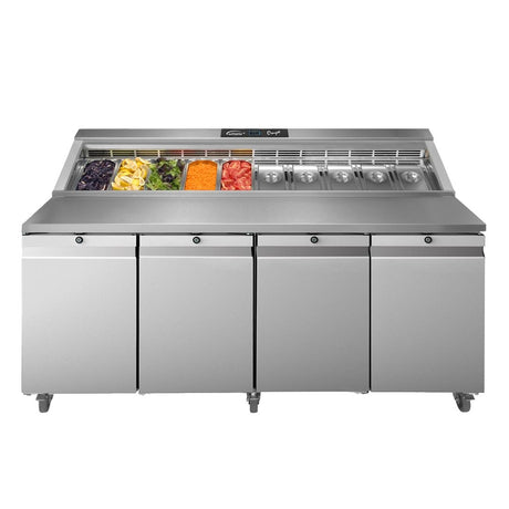 Williams Onyx 4 Door Refrigerated Prep Counter 835Ltr CPC4-SS