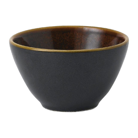 Churchill Super Vitrified Nourish Black Onyx Two Tone Contour Deep Bowls 8oz (12 Pack)