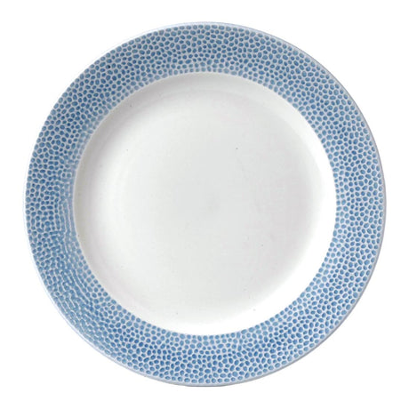 Churchill Isla Spinwash Ocean Blue Profile Footed Plates 260mm (12 Pack)