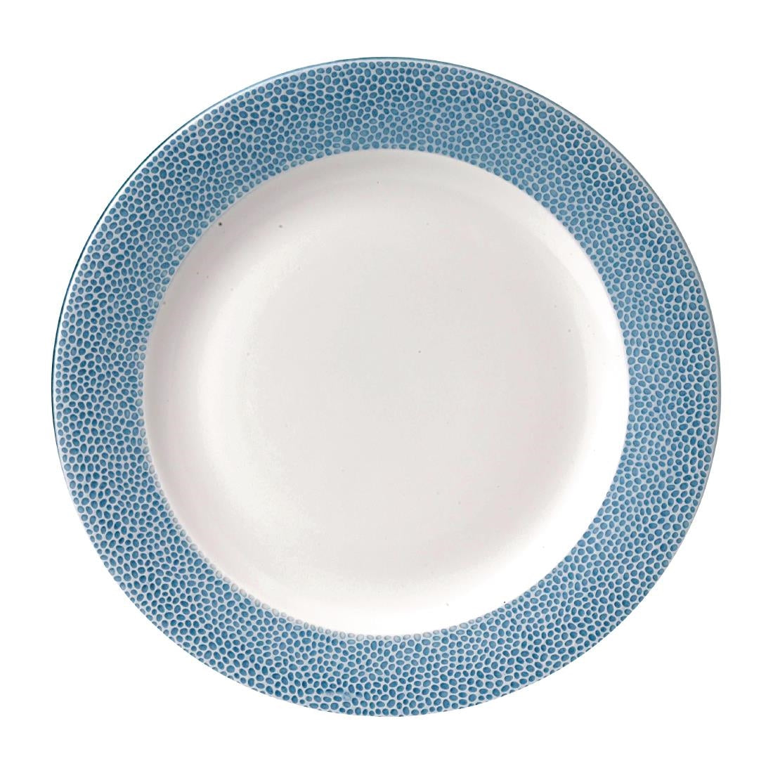 Churchill Isla Spinwash Profile Wide Rim Plates Ocean Blue 305mm (12 Pack)