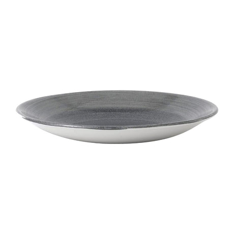 Churchill Stonecast Aqueous Deep Coupe Plates Grey 218mm (12 Pack)