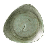 Churchill Stonecast Patina Lotus Plates Burnished Green 254mm (12 Pack)