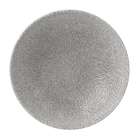Churchill Raku Jasper Grey Evolve Coupe Plates 6.5" (12 Pack) (Direct)