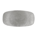 Churchill Raku Oblong Plates Jasper Grey 298x152mm (12 Pack)