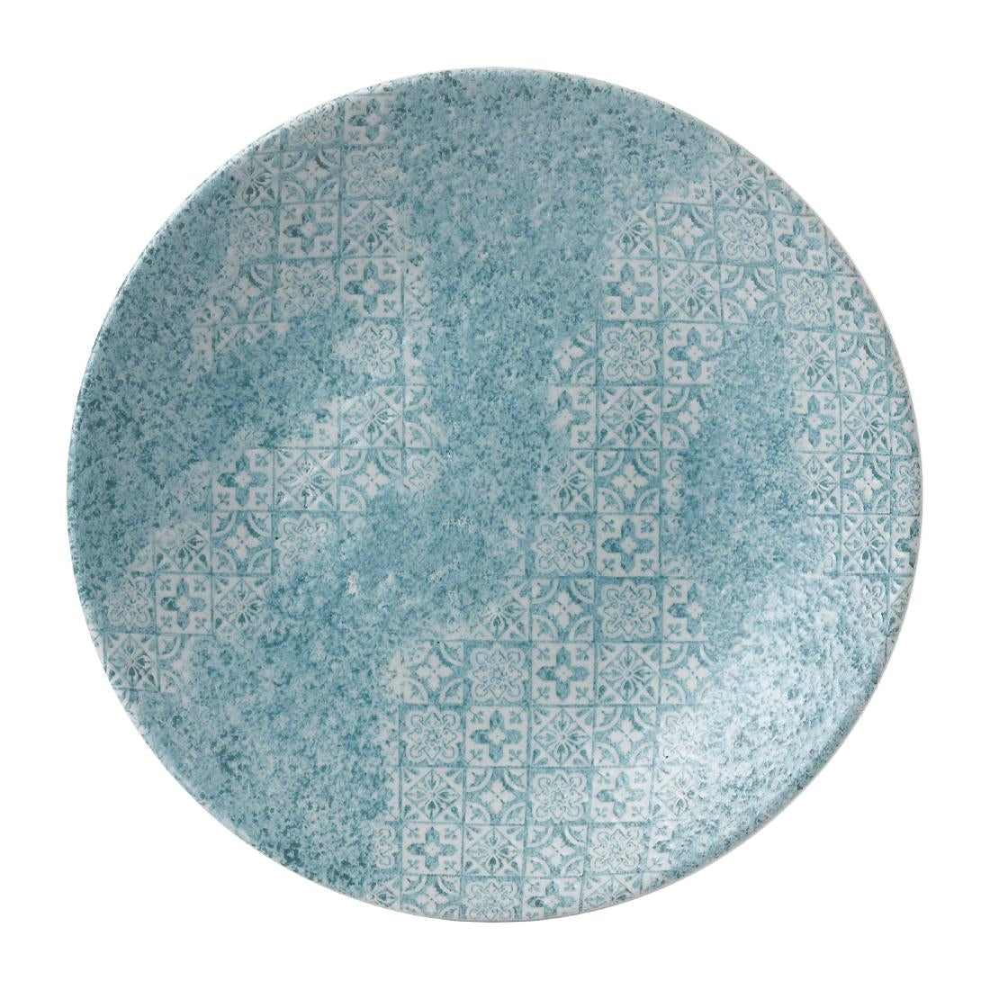 Churchill Med Tiles Deep Coupe Plates Aquamarine 239mm (12 Pack)