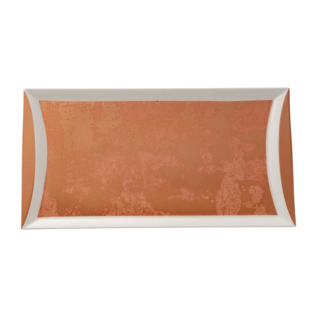 Royal Crown Derby Crushed Velvet Copper Rectangle Tray 320x160mm (6 Pack)