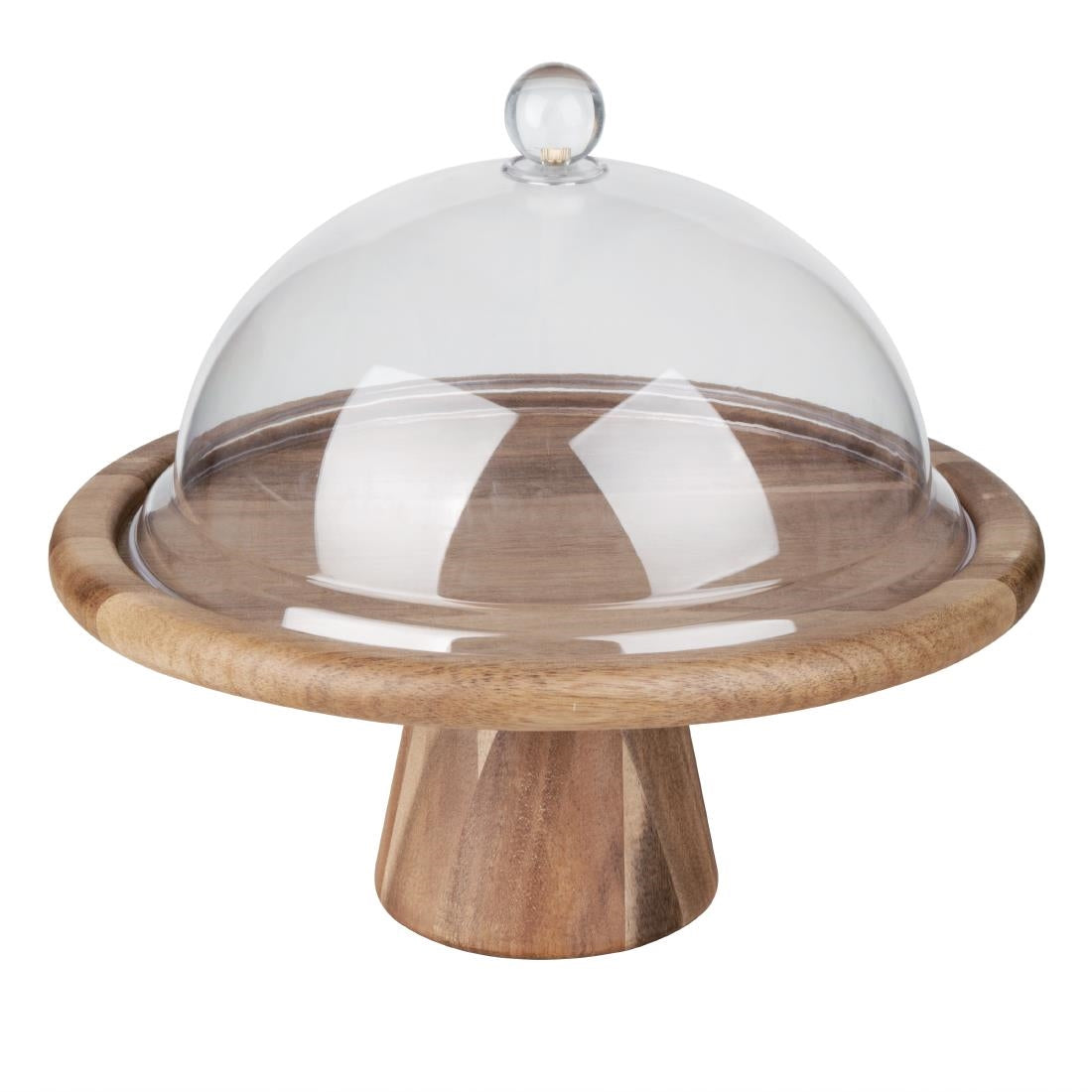 Olympia Acacia Cake Stand 305x127(H)mm