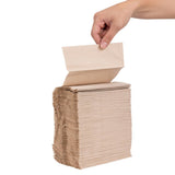 Fiesta Recyclable Recycled Lunch Napkins 32x30cm 1ply Dispenser Fold Kraft (6000 Pack)