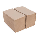 Fiesta Recyclable Recycled Lunch Napkins 33x33cm 2ply 1/8 Fold Kraft (2000 Pack)