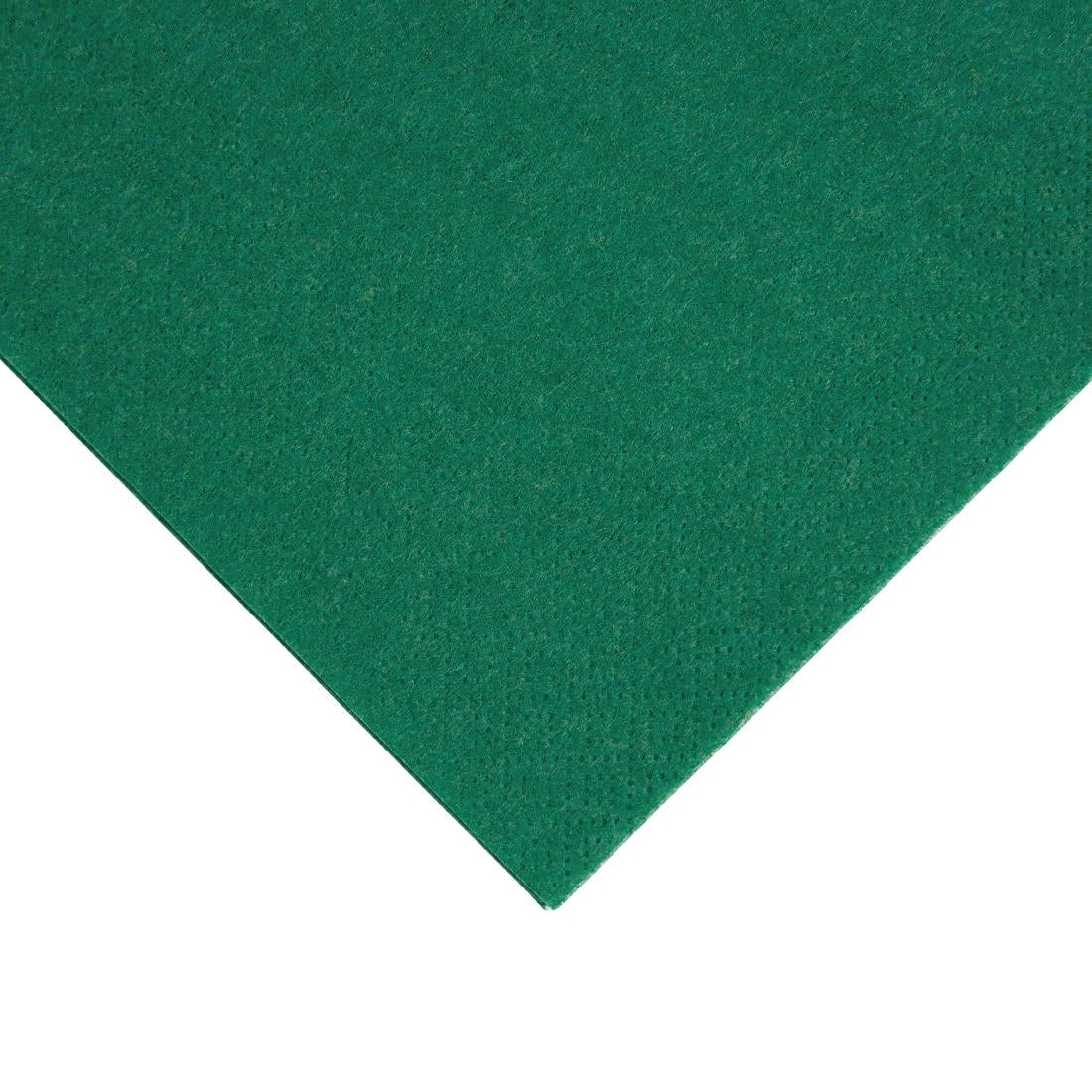 Fiesta Recyclable Dinner Napkin Dark Green 40x40cm 3ply 1/4 Fold (1000 Pack)