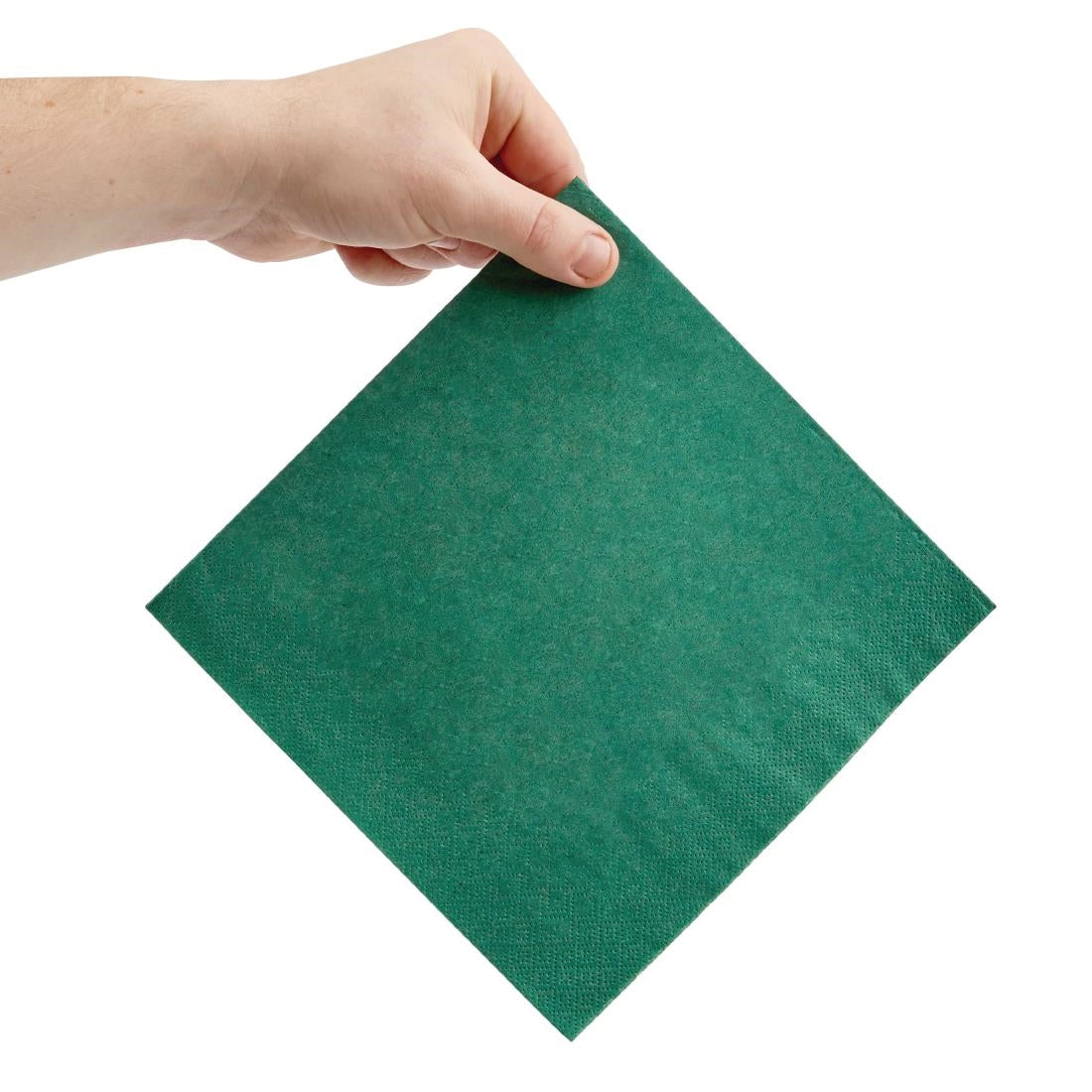Fiesta Recyclable Dinner Napkin Dark Green 40x40cm 3ply 1/4 Fold (1000 Pack)